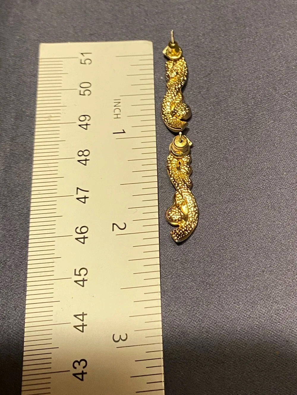 Classic Gold-Tone Crystal Post Earrings - Gold